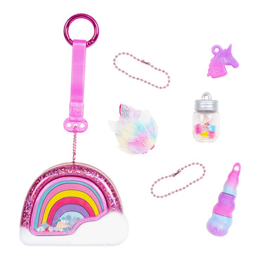 Llavero Metalico Con Accesorios Real Littles - Arcoiris