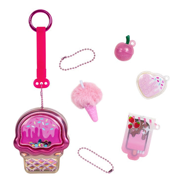 Llavero Metalico Con Accesorios Real Littles - Helado