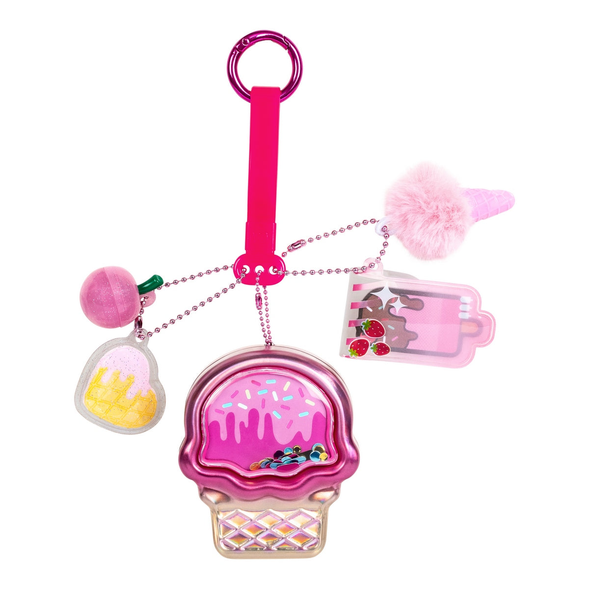 Llavero Metalico Con Accesorios Real Littles - Helado