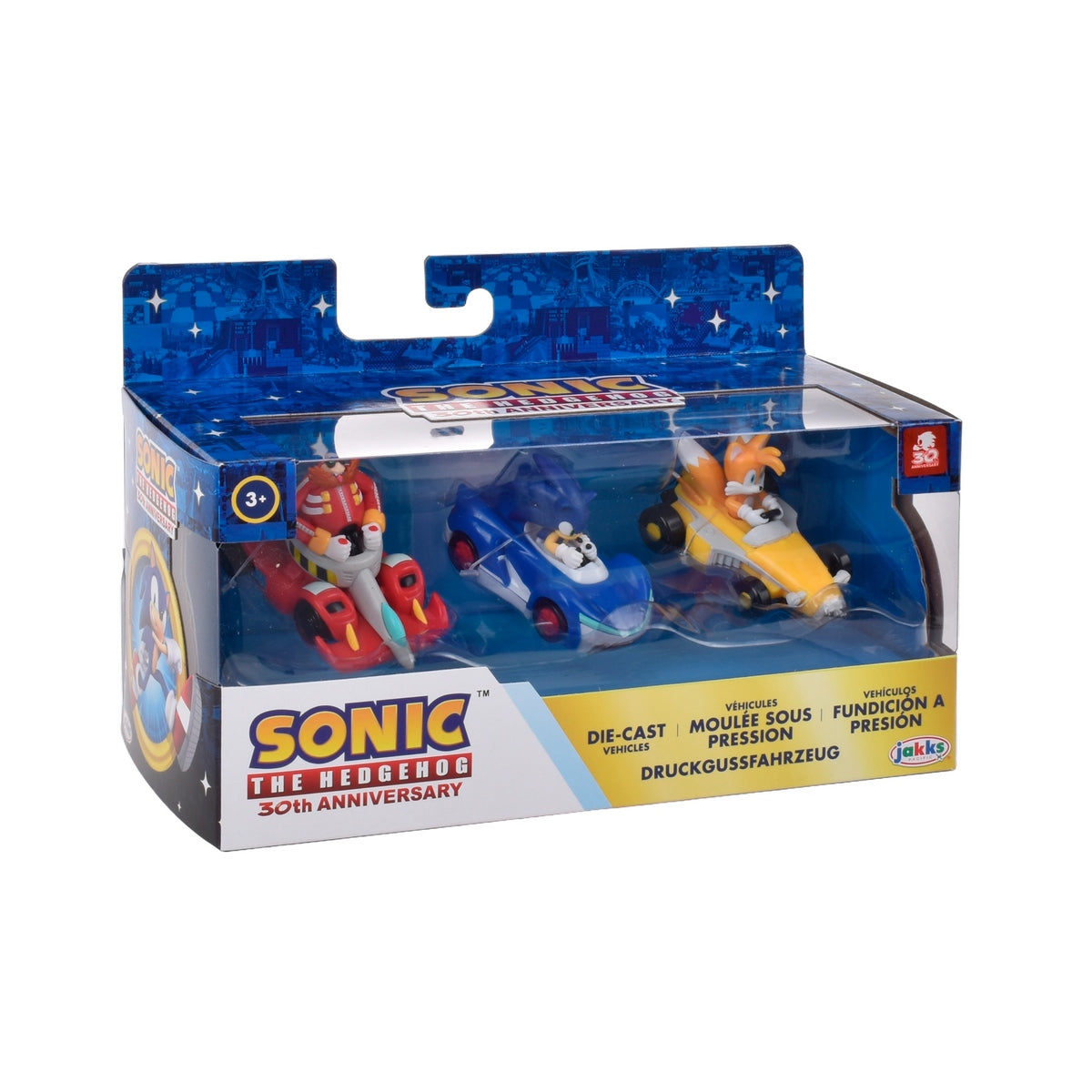 Pack 3 Vehiculos Metalicos Escala 1:64 Sonic