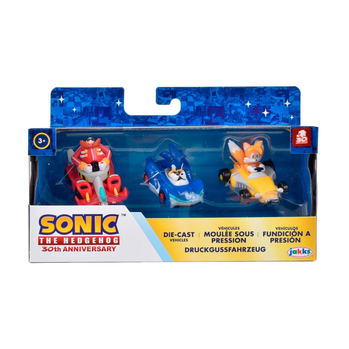 Pack 3 Vehiculos Metalicos Escala 1:64 Sonic