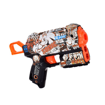 Lanza Dardos Flux Skins Sonic Con 8 Dardos X-Shot - Retro