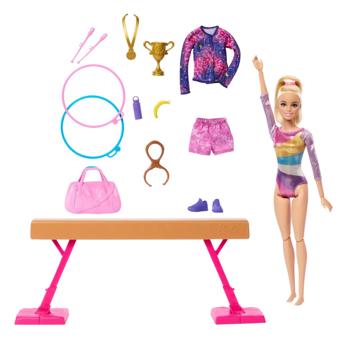 Barbie Profesiones Gimnasta Cabell Rubio