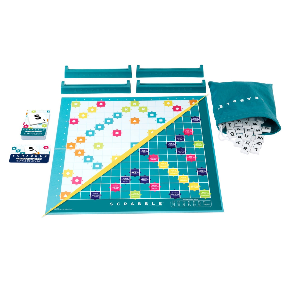 Scrabble Mattel 2 En 1 Colaborativo