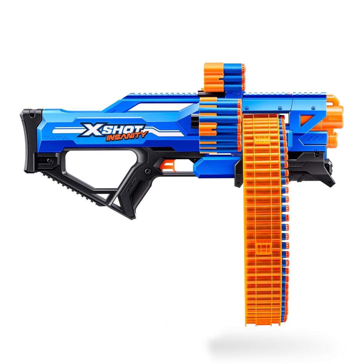 Lanza Dardos Insanity Mad Mega Barrel Con 72 Dardos X-Shot