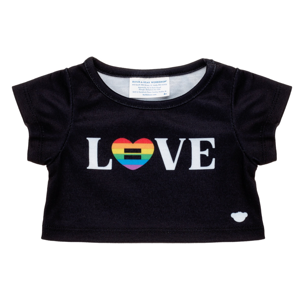 Polera Negra Love Build-A-Bear