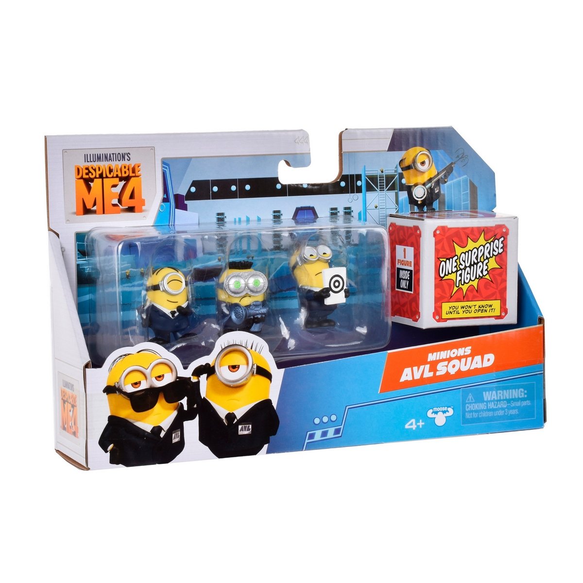 Pack 4 Figuras De 3 A 5 Cms Minions Mi Villano Favorito - Avl Squad