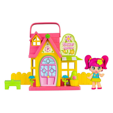 Casita Con Muñeca Y Accesorios Pinypon - Casita Rosada