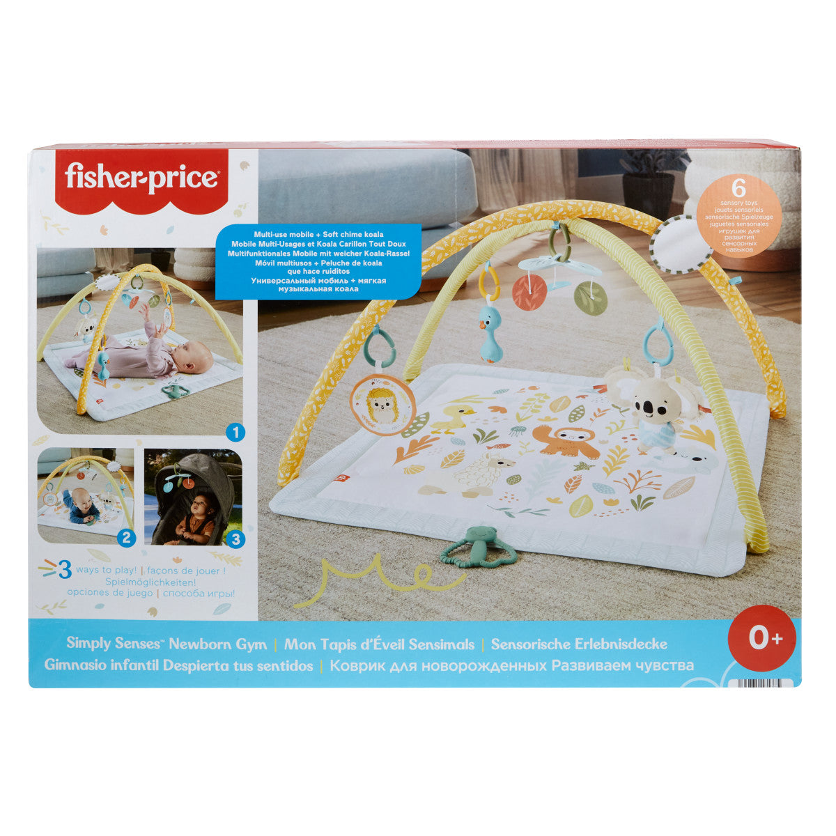 Fisher-Price Baby Gimnasio Para Bebés Primeros Sentidos