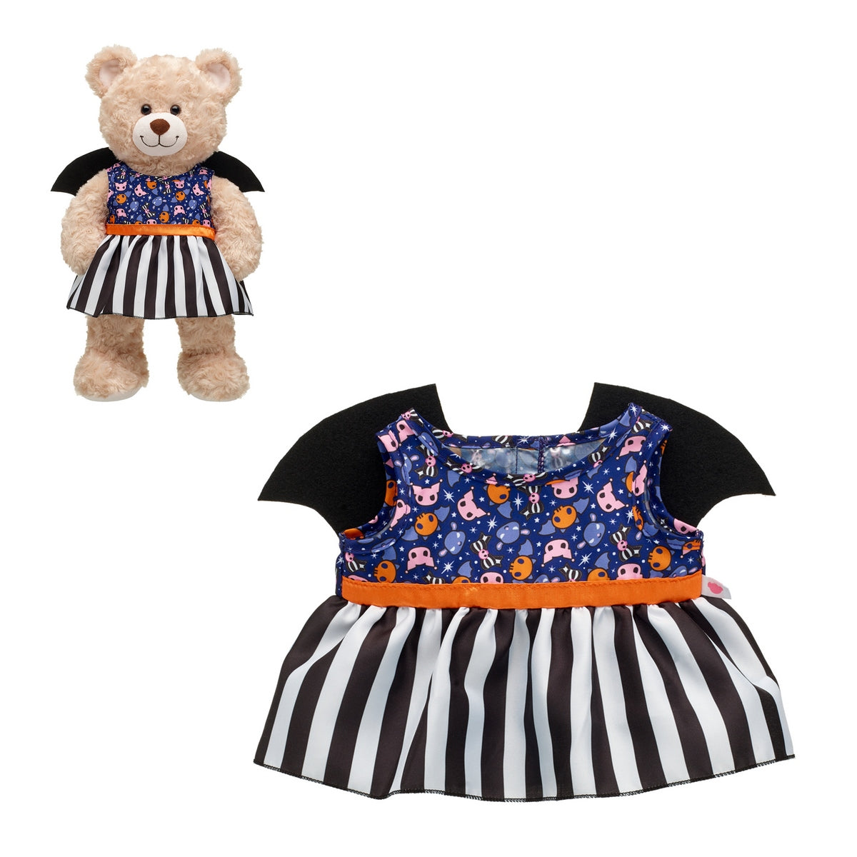 Vestido Kuromi Halloween Build-A-Bear Categoría: Ropa Build-a-Bear Tipo producto: Accesorios para muñecas y muñecos de acción