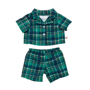 Pijama Escoses Verde Build-A-Bear