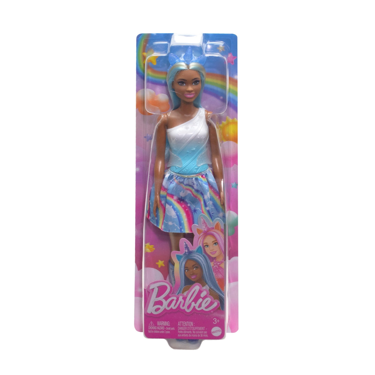Barbie Fantasia A Muñeca Unicornio Faldas De Ensueño - Falda Celeste Unicornio