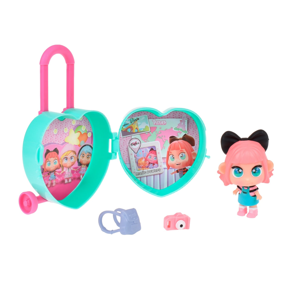 Maleta Corazon Con Muñeca Y Accesorios Mini Trotties - Calipso