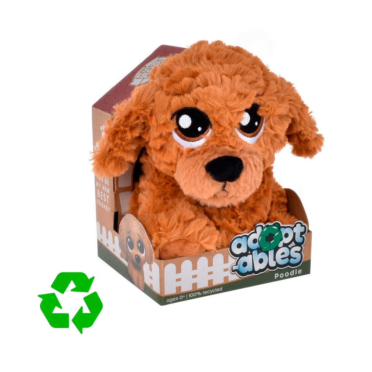Perro Peluche Material Reciclado Resoftables - Poodle