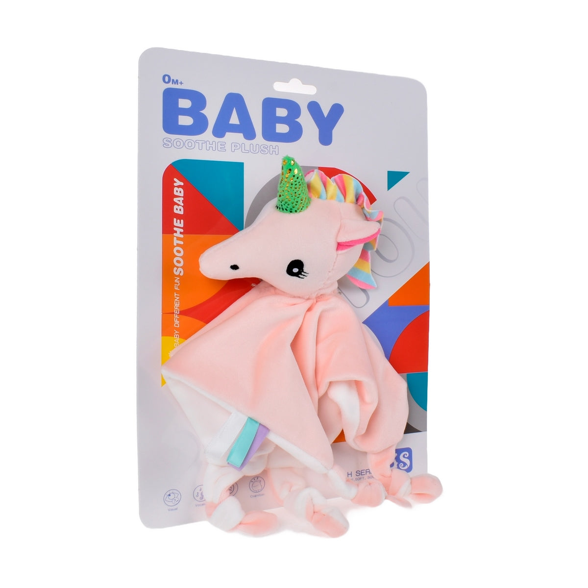 Tuto Conejo De Plush Blanco Con Sonajero - Unicornio