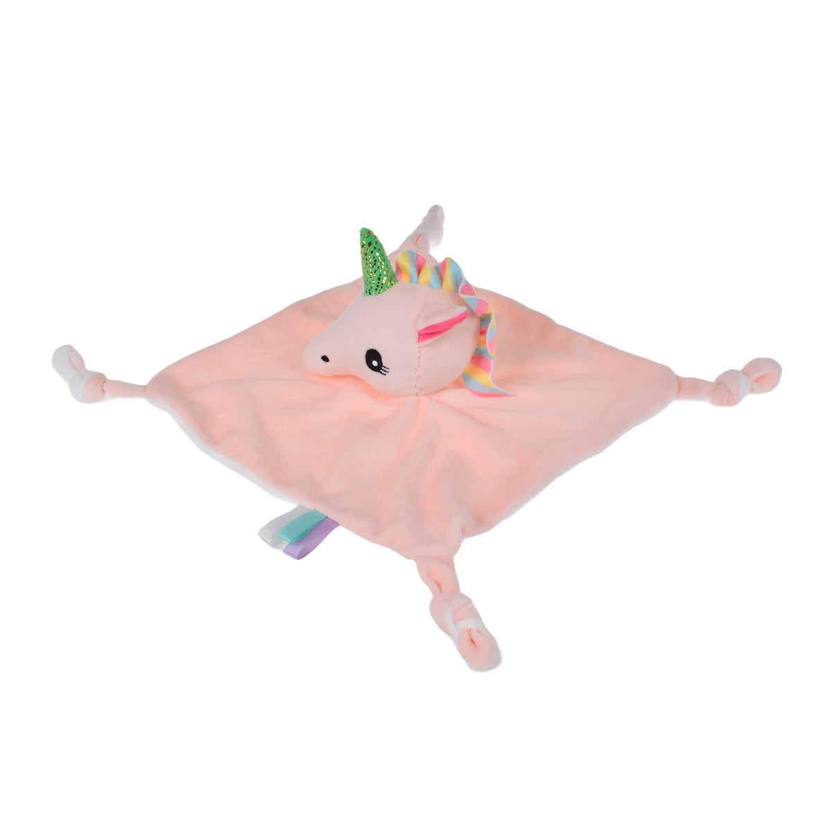 Tuto Conejo De Plush Blanco Con Sonajero - Unicornio