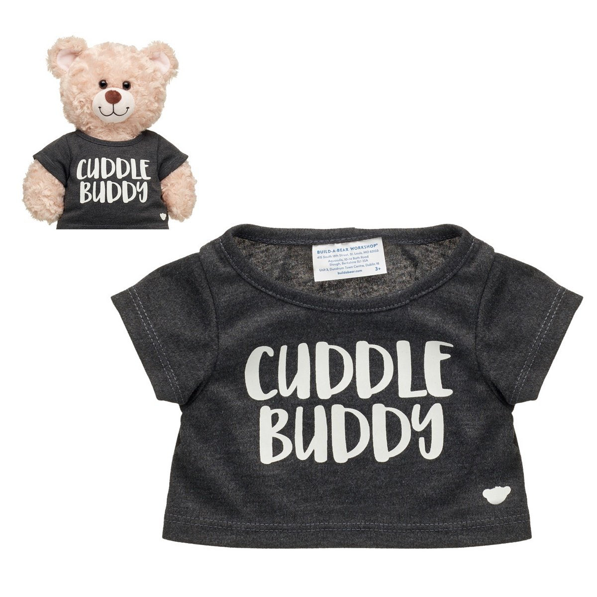 Polera Gris Cuddle Buddy Build-A-Bear