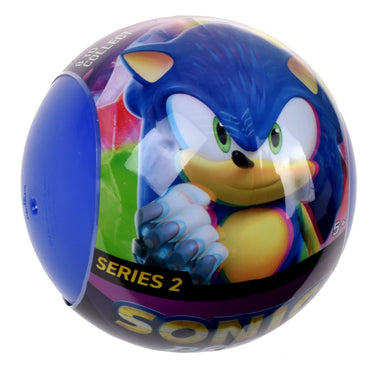 Figura Articulada De 8 Cms Sonic En Capsula Con Base Y Folleto Serie 2