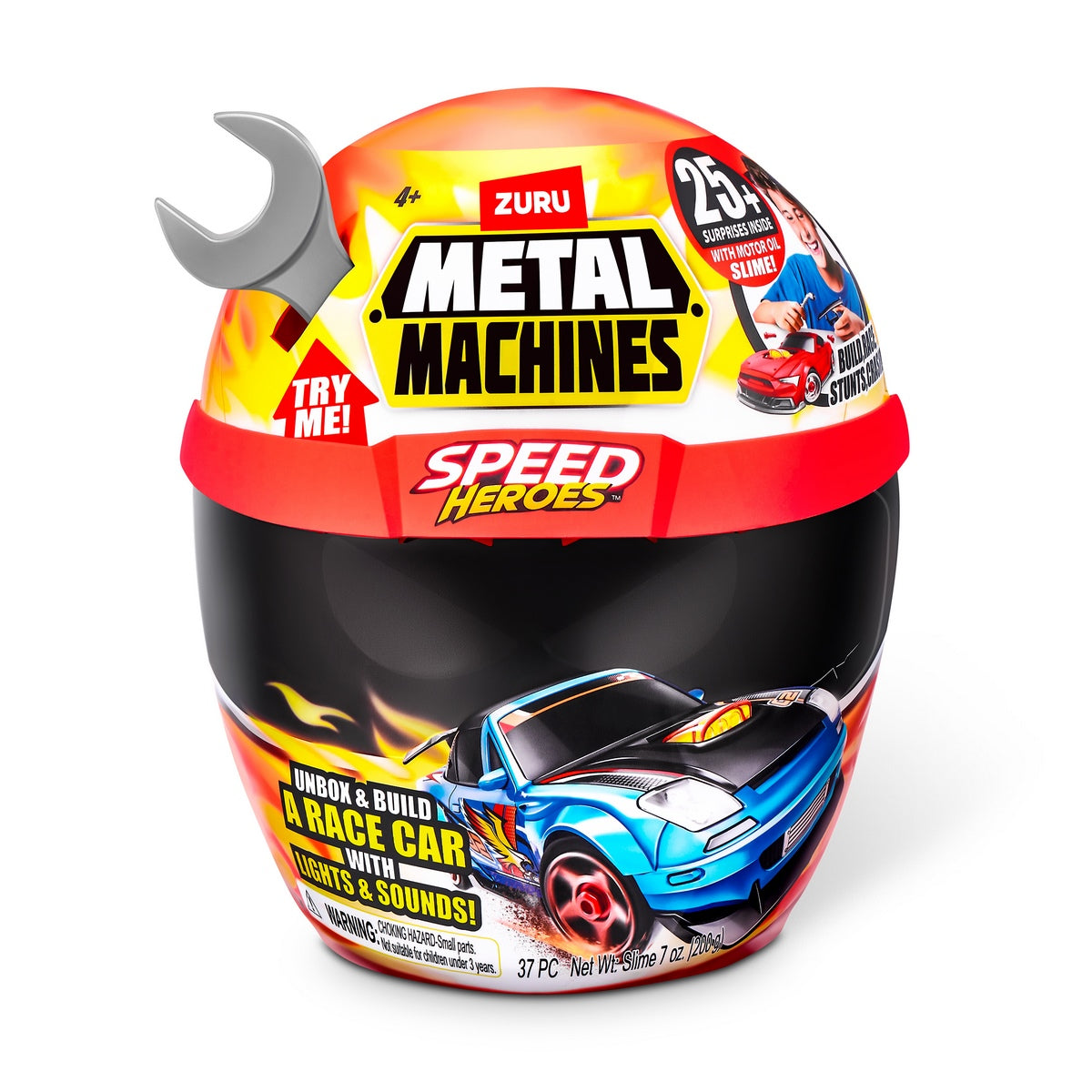 Playset Casco Speed Hero Metal Machines - Gris