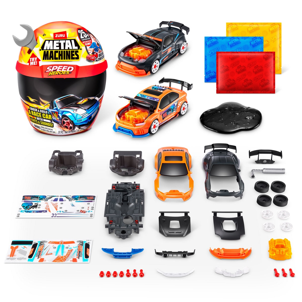 Playset Casco Speed Hero Metal Machines - Gris