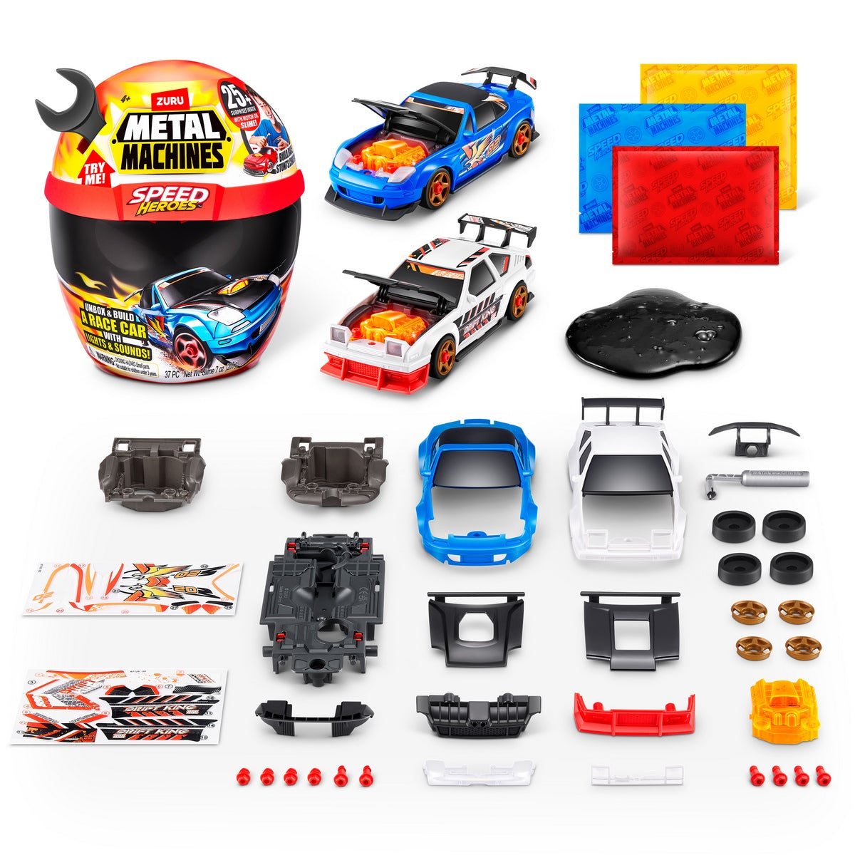 Playset Casco Speed Hero Metal Machines - Negro