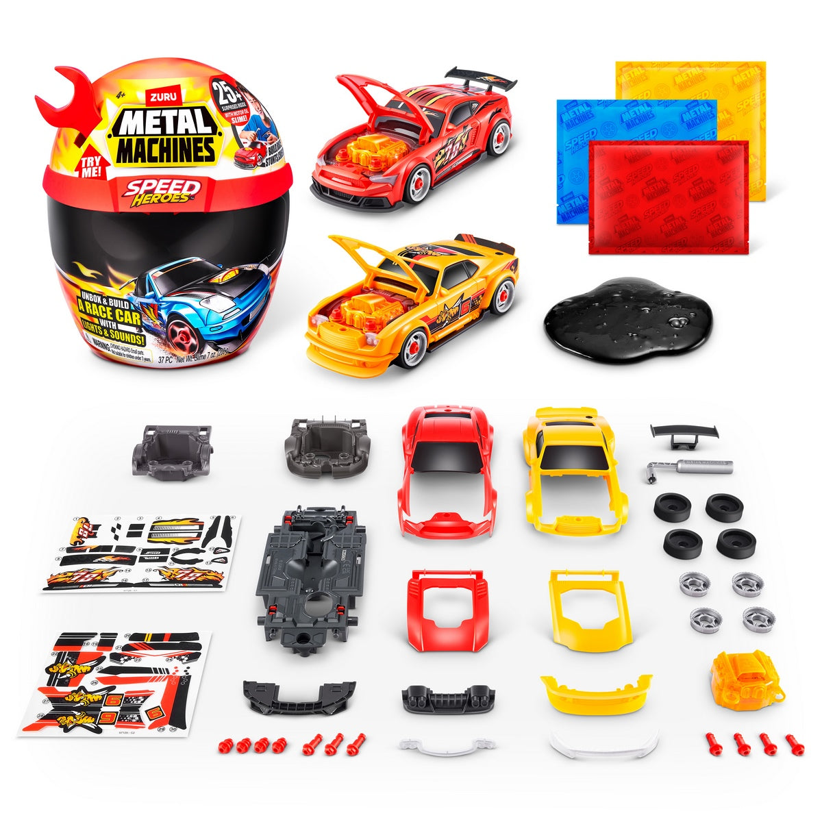 Playset Casco Speed Hero Metal Machines - Rojo