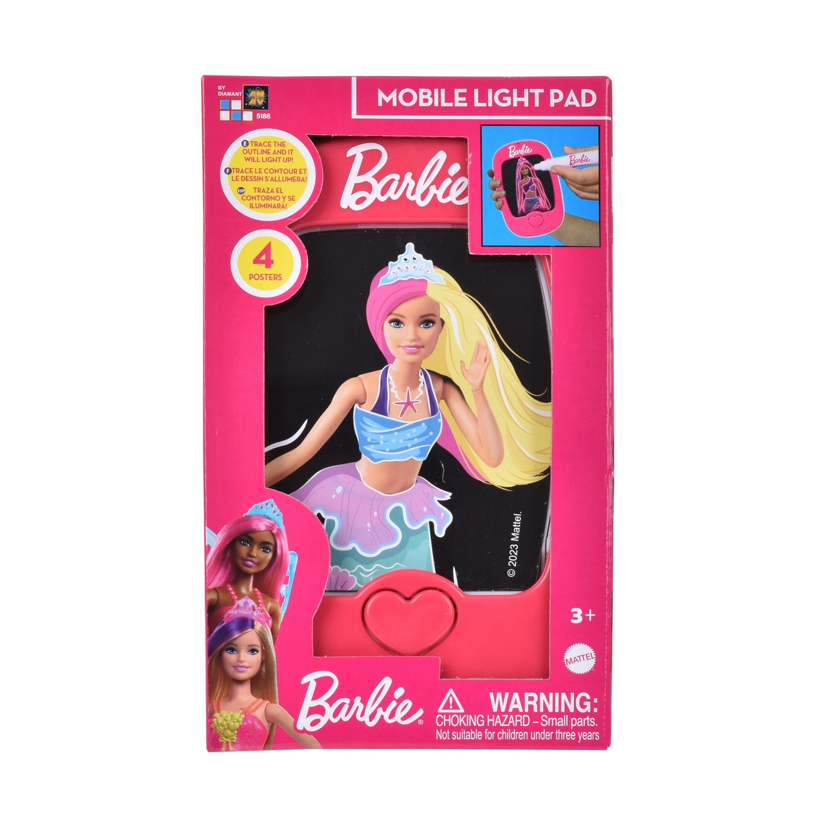 Tablet Luminosa Barbie - Rosada