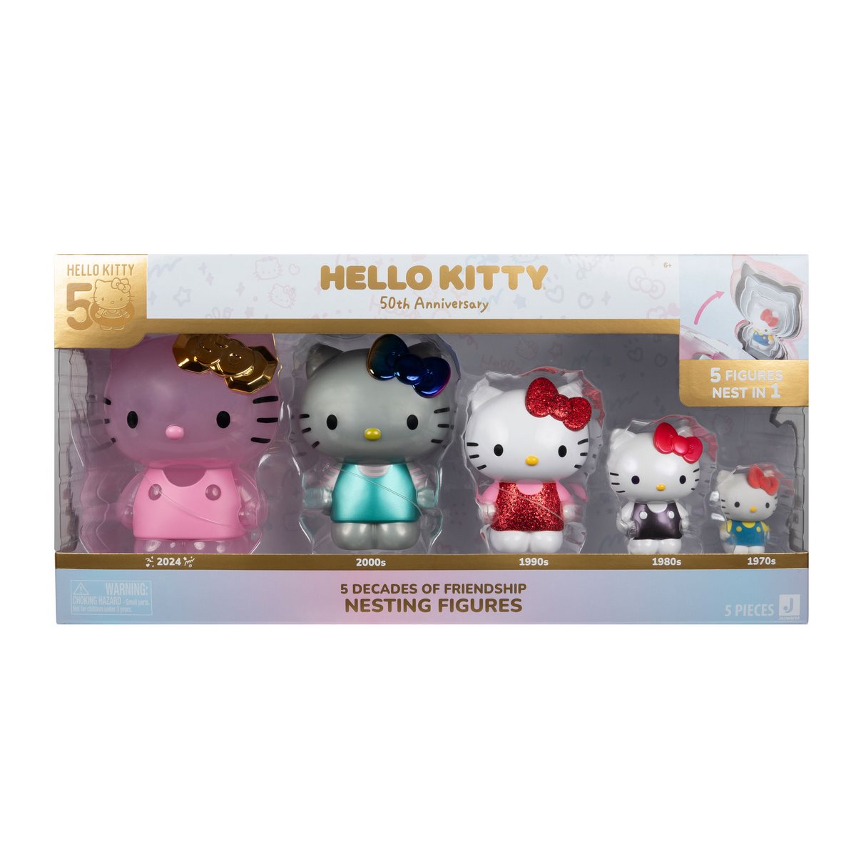 Hello Kitty Pack De 5 Figuras 50 Aniversario