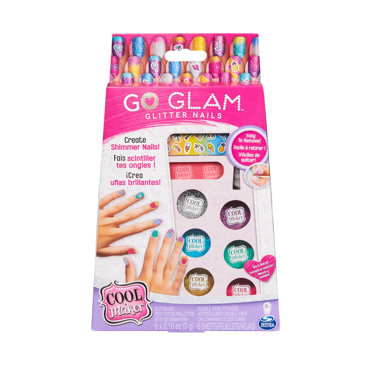 Go Glam Set Glitter Para Uñas