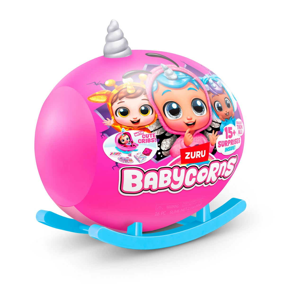 Esfera Sorpresa Peluche Babycorns Zuru - Plateado