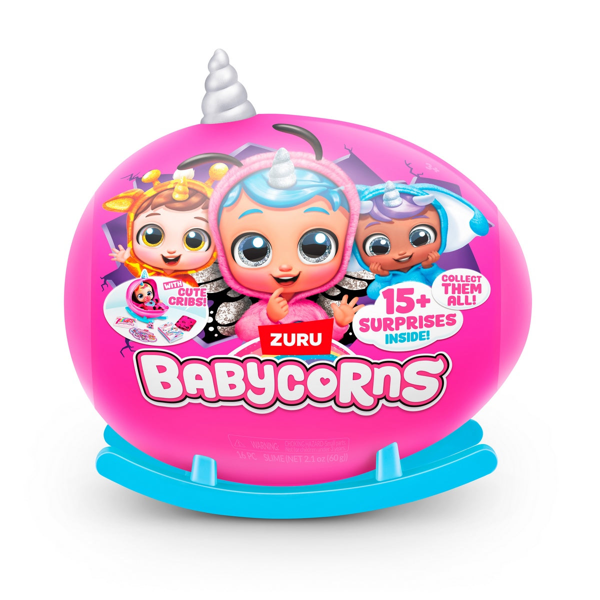 Esfera Sorpresa Peluche Babycorns Zuru - Plateado
