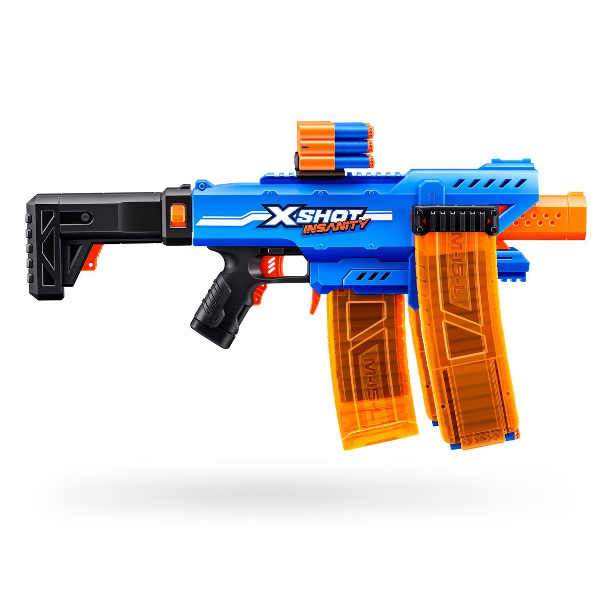 Lanza Dardos Insanity Clip Blaster Con 72 Dardos X-Shot