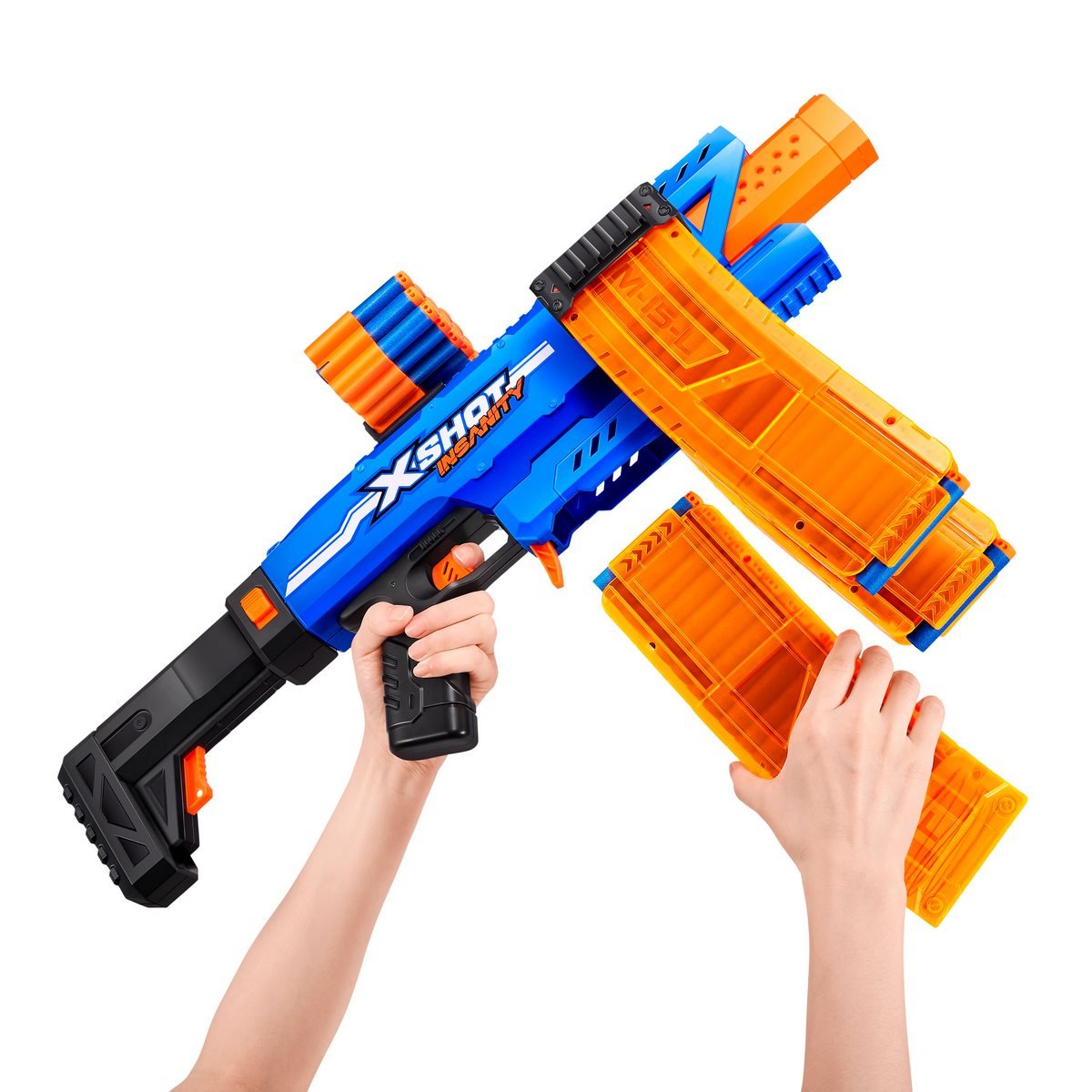 Lanza Dardos Insanity Clip Blaster Con 72 Dardos X-Shot