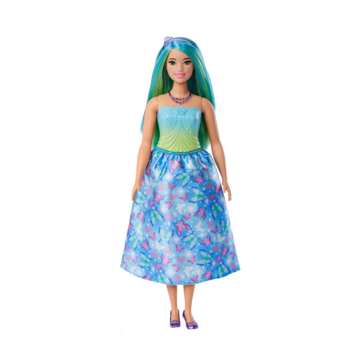 Barbie Fantasia Doncellas Vestidos De Ensueño - Pelo Verde/Celeste