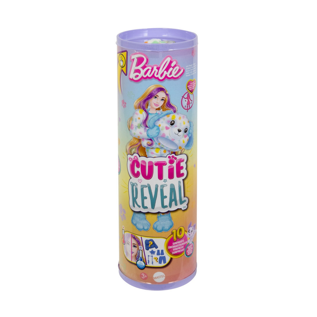 Barbie Cutie Reveal Colores De Ensueño Muñeca Sorpresa - Disfraz Perro De Colores