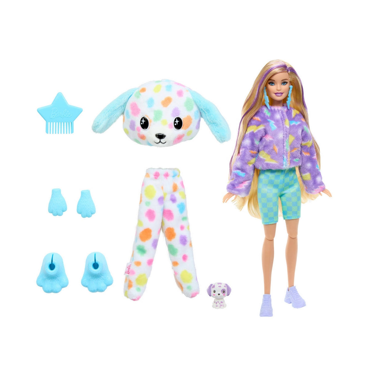 Barbie Cutie Reveal Colores De Ensueño Muñeca Sorpresa - Disfraz Perro De Colores