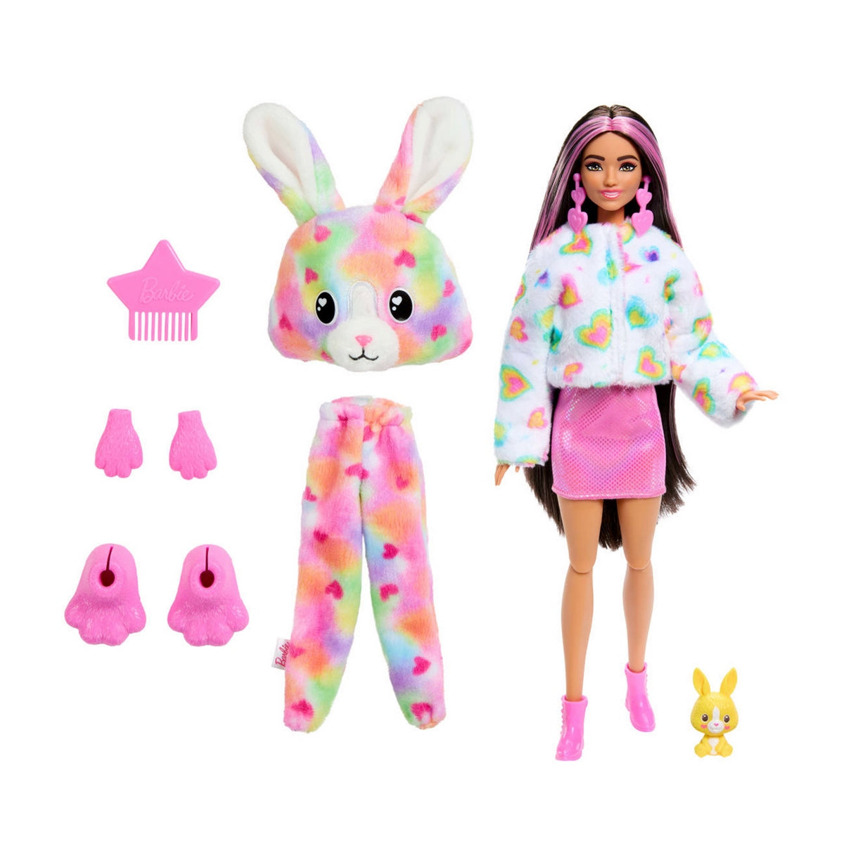 Barbie Cutie Reveal Colores De Ensueño Muñeca Sorpresa - Disfraz Conejo De Colores