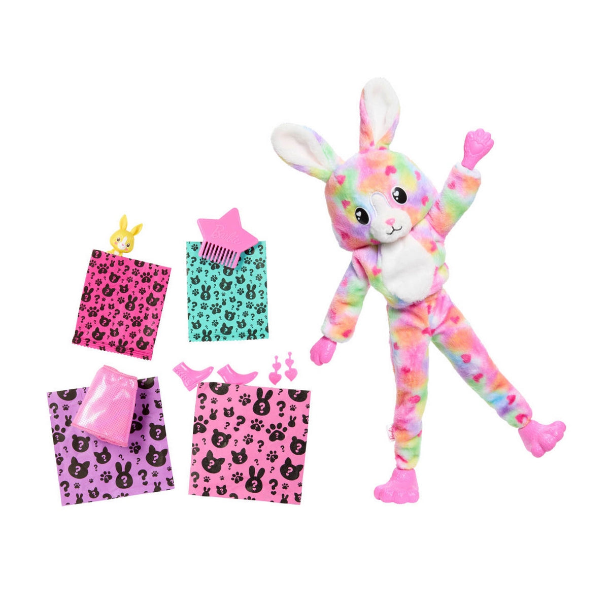 Barbie Cutie Reveal Colores De Ensueño Muñeca Sorpresa - Disfraz Conejo De Colores
