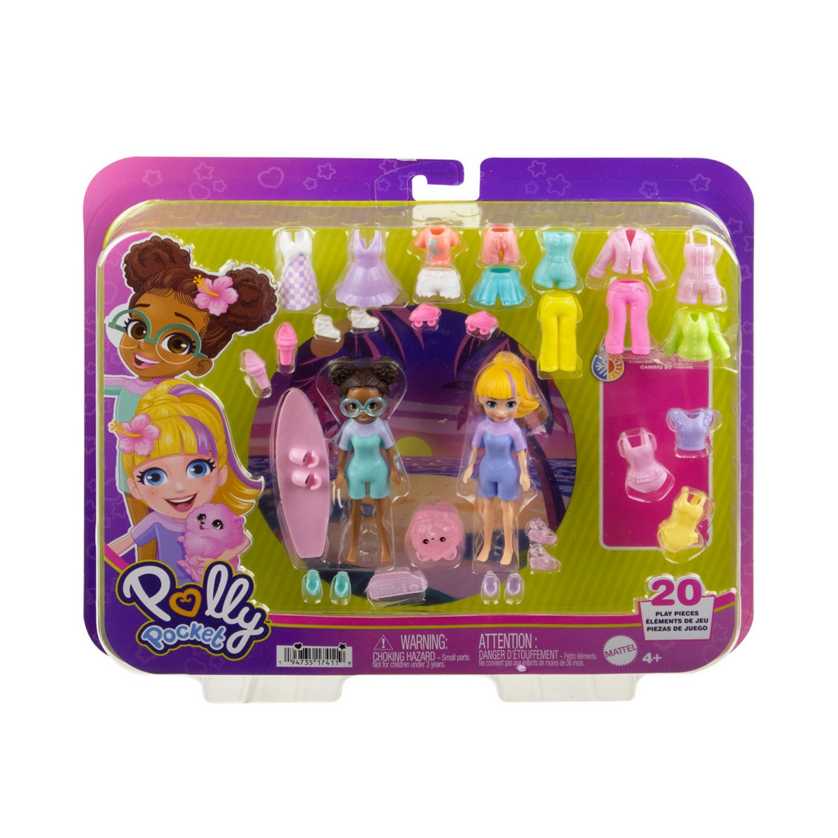Polly Pocket Gran Pack De Moda - Pack De Moda Dia De Playa