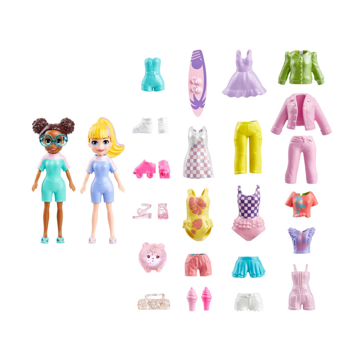 Polly Pocket Gran Pack De Moda - Pack De Moda Dia De Playa
