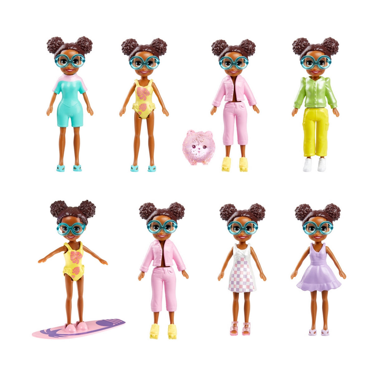 Polly Pocket Gran Pack De Moda - Pack De Moda Dia De Playa