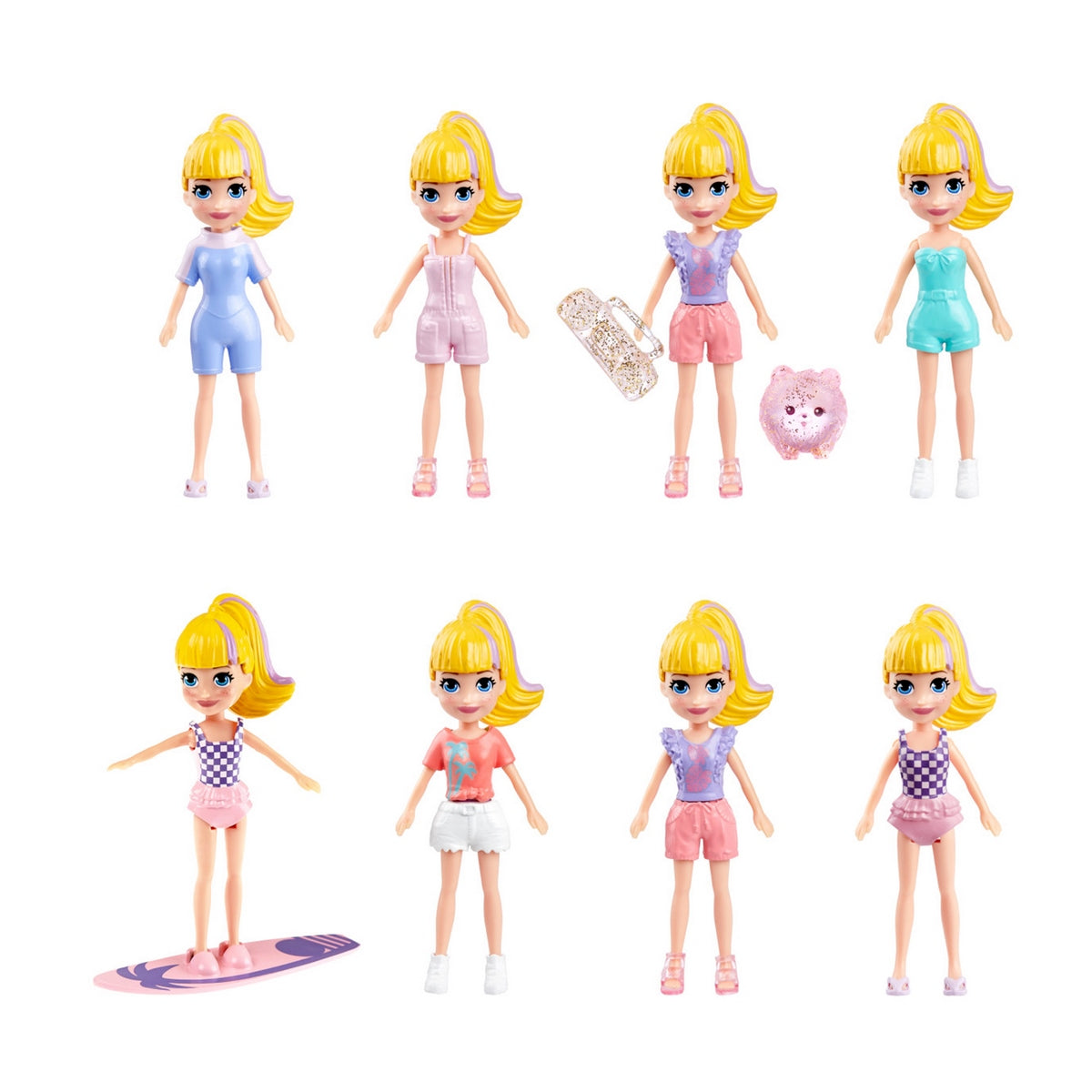 Polly Pocket Gran Pack De Moda - Pack De Moda Dia De Playa