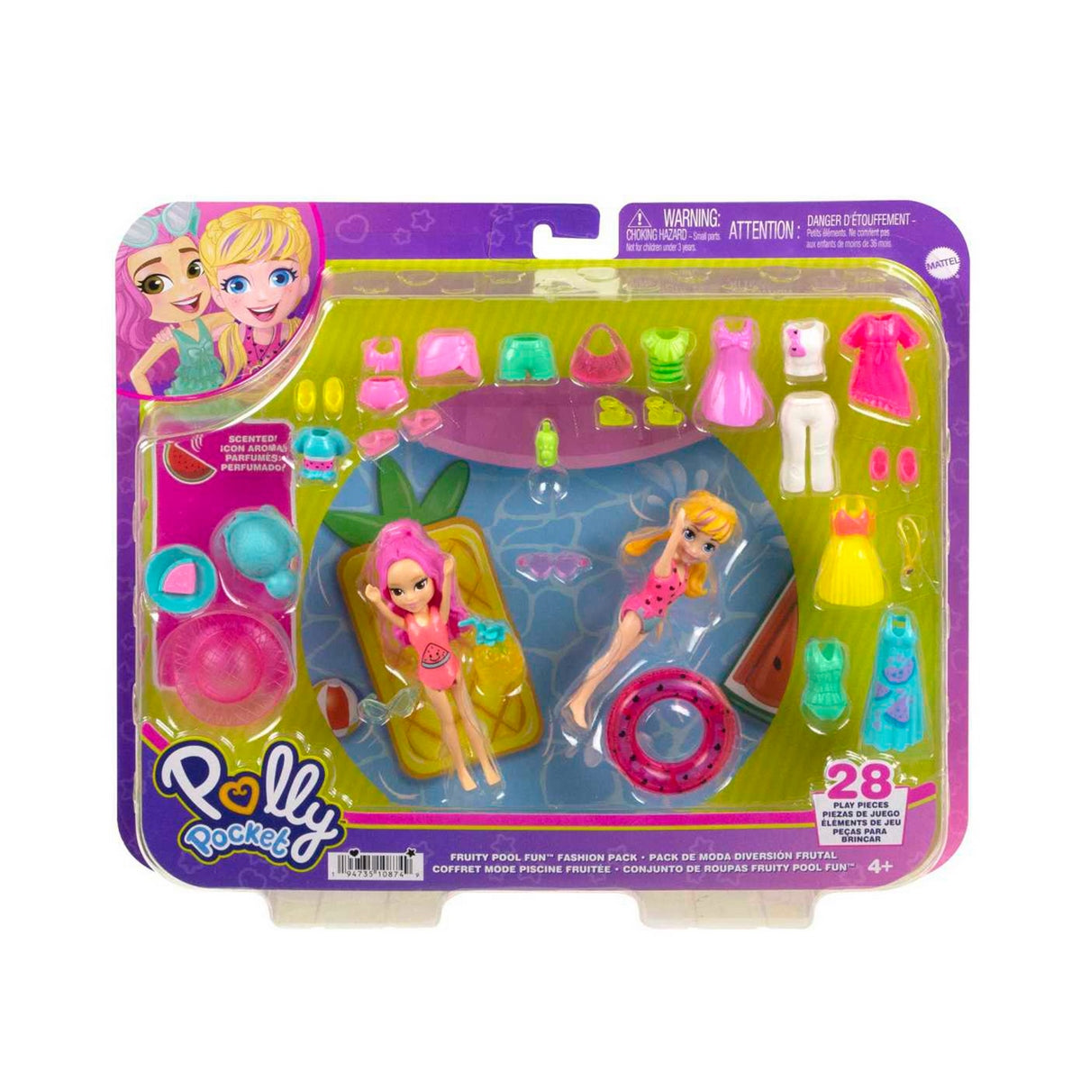 Polly Pocket Gran Pack De Moda - Pack De Moda Diversion Frutal