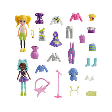 Polly Pocket Gran Pack De Moda - Pack De Moda Aventura Estrella De Pop
