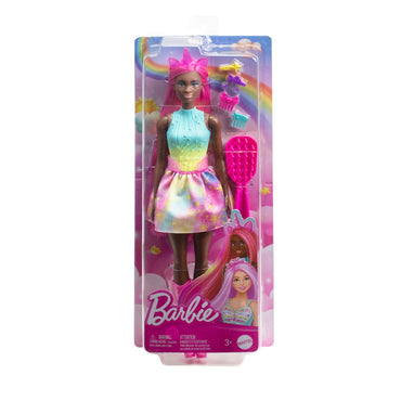 Barbie Fantasia Muñeca Cabello Largo De Ensueño - Unicornio