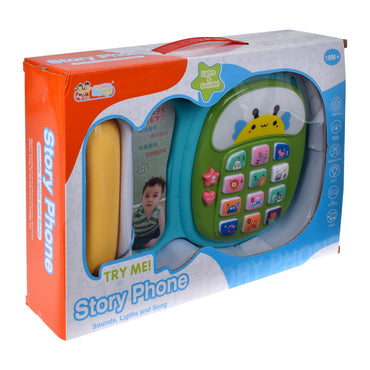 Telefono Didactico Con Luces Y Sonidos - Verde
