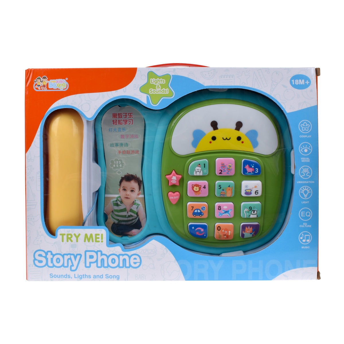 Telefono Didactico Con Luces Y Sonidos - Verde