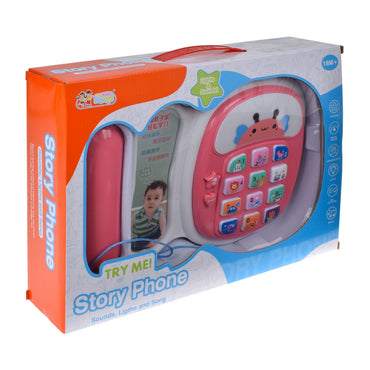 Telefono Didactico Con Luces Y Sonidos - Rosado