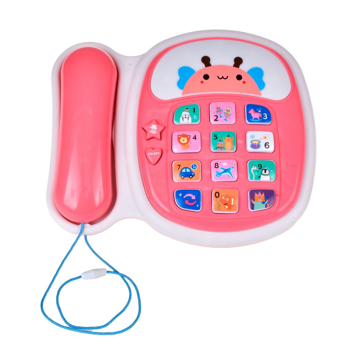 Telefono Didactico Con Luces Y Sonidos - Rosado