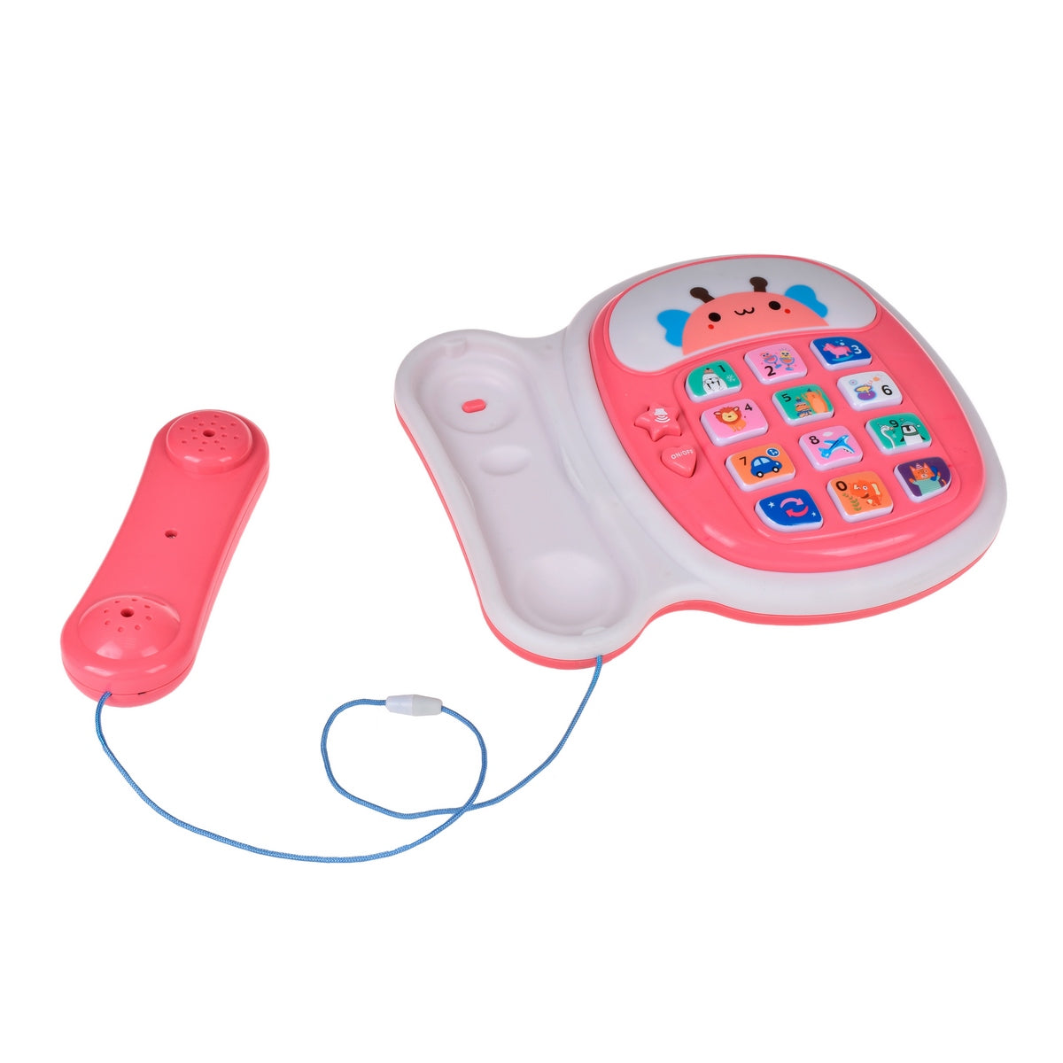 Telefono Didactico Con Luces Y Sonidos - Rosado